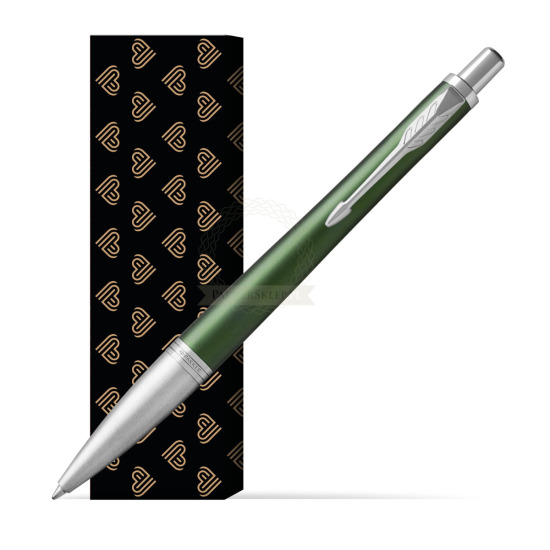 Długopis Parker Urban Premium  Zielony CT w obwolucie Złote Serca