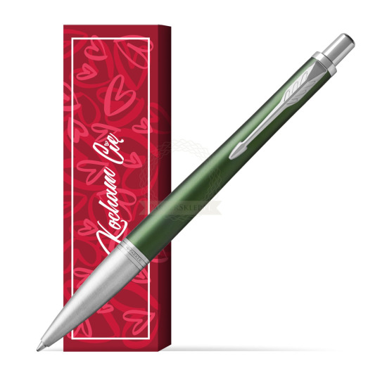 Długopis Parker Urban Premium  Zielony CT w obwolucie Kocham Cię