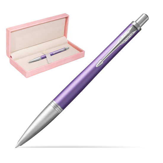 Długopis Parker Urban Premium Fioletowy CT w różowym pudełku zamszowym
