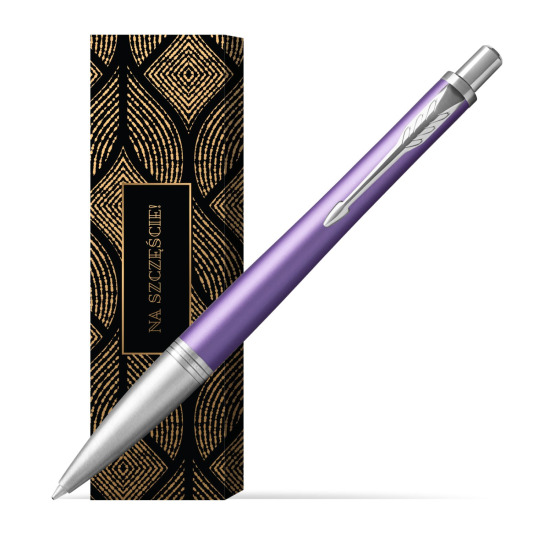 Długopis Parker Urban Premium Fioletowy CT w obwolucie Szczęśliwy traf