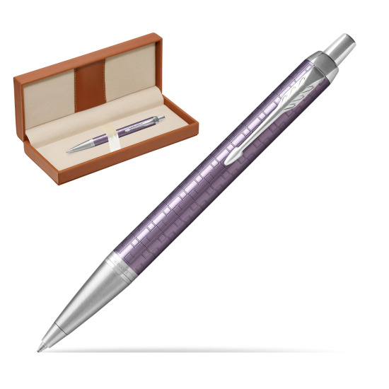 Długopis Parker IM Premium Ciemny Fioletowy CT w pudełku classic brown