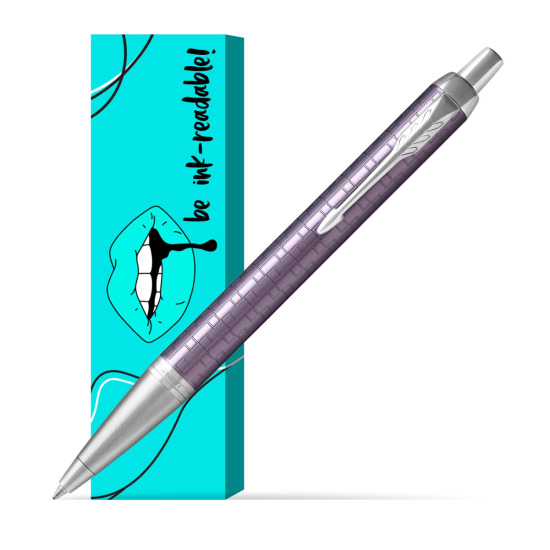 Długopis Parker IM Premium Ciemny Fioletowy CT w obwolucie Ink-readable