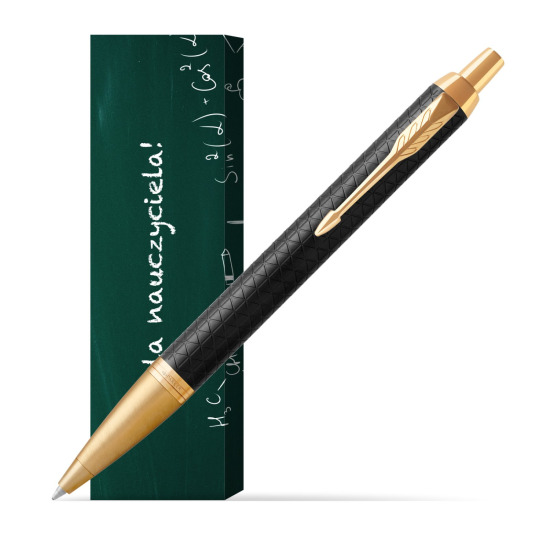 Długopis Parker IM Premium Czarny GT w obwolucie Szkoła