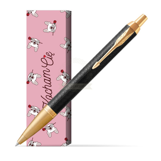 Długopis Parker IM Premium Czarny GT w obwolucie Sweet Rose