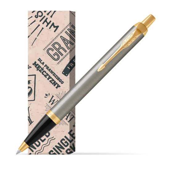 Długopis Parker IM Brushed Metal GT w obwolucie Męski świat