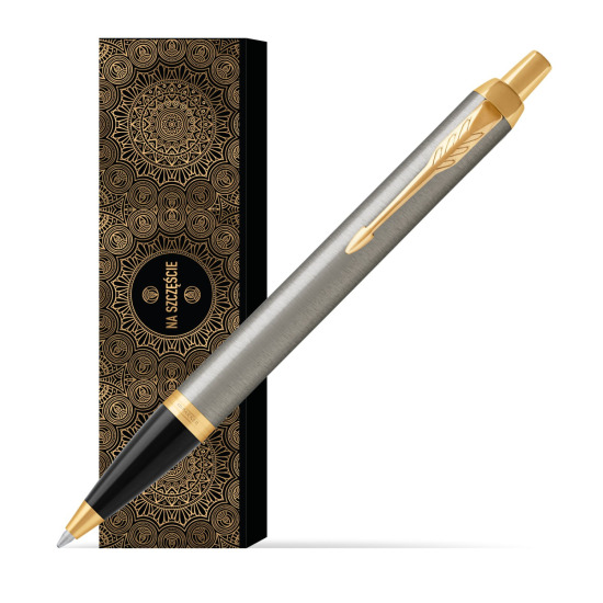 Długopis Parker IM Brushed Metal GT w obwolucie Orientalne szczęście 