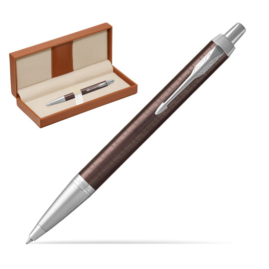 Długopis Parker IM Premium Brązowy CT w pudełku classic brown