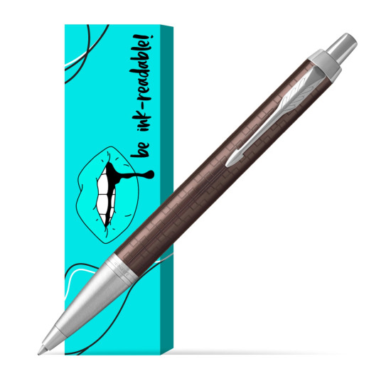 Długopis Parker IM Premium Brązowy CT w obwolucie Ink-readable