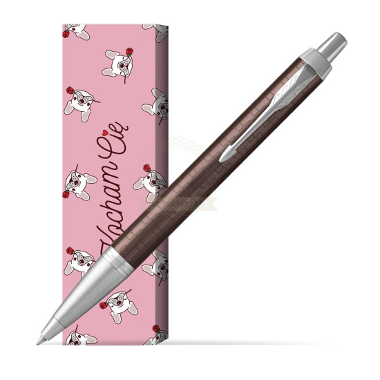 Długopis Parker IM Premium Brązowy CT w obwolucie Sweet Rose