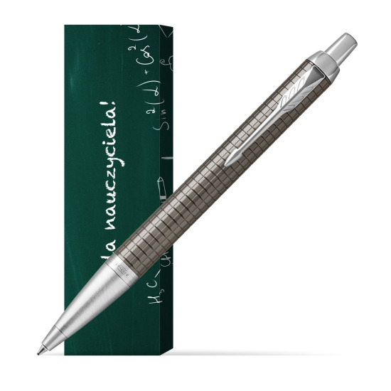 Długopis Parker IM Premium Dark Espresso CT w obwolucie Szkoła