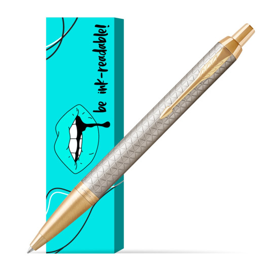 Długopis Parker IM Premium Warm Silver GT w obwolucie Ink-readable