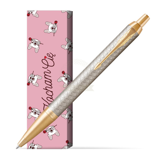Długopis Parker IM Premium Warm Silver GT w obwolucie Sweet Rose