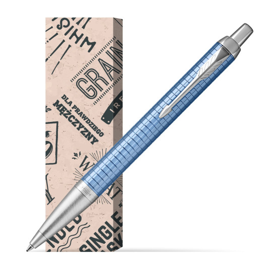 Długopis Parker IM Premium Niebieski CT w obwolucie Męski świat