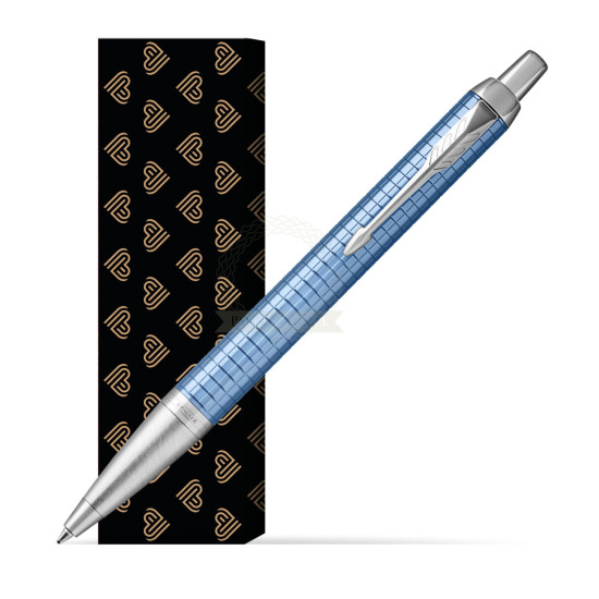 Długopis Parker IM Premium Niebieski CT w obwolucie Złote Serca