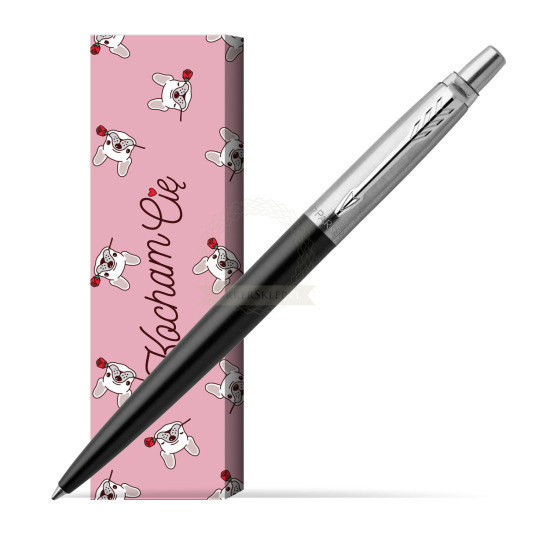 Długopis Parker Jotter Czarny Bond Street CT w obwolucie Sweet Rose