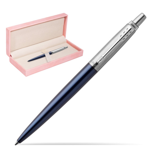 Długopis Parker Jotter Niebieski Royal CT w różowym pudełku zamszowym