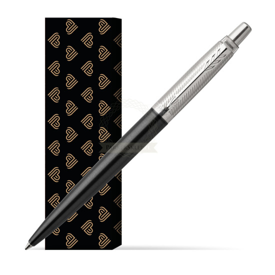 Długopis Jotter Premium Ciemnoszary Tower CT w obwolucie Złote Serca