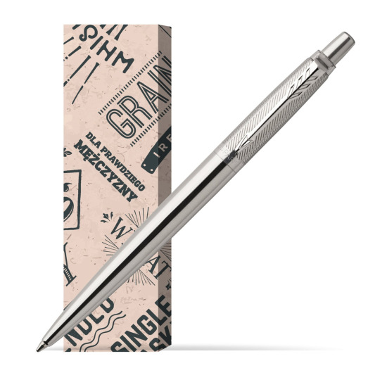 Długopis Jotter Premium Stal Diagonal CT w obwolucie Męski świat