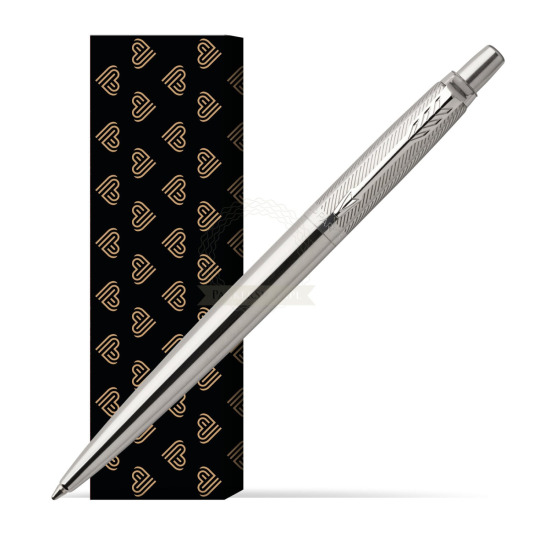 Długopis Jotter Premium Stal Diagonal CT w obwolucie Złote Serca