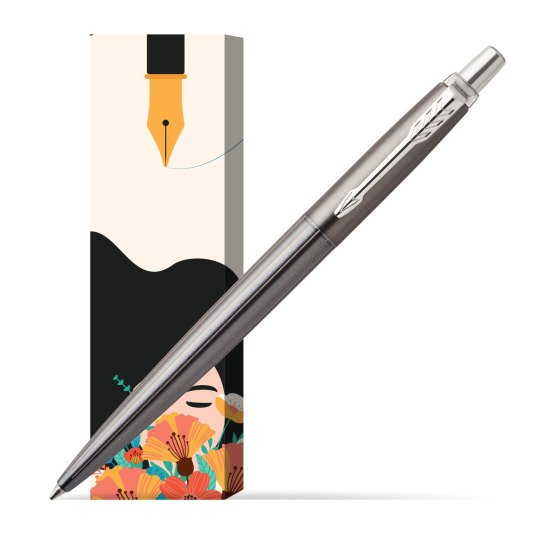 Długopis Parker Jotter Premium Szary Oxford CT w obwolucie Maki