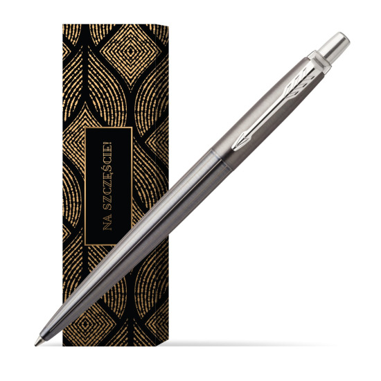 Długopis Parker Jotter Premium Szary Oxford CT w obwolucie Szczęśliwy traf
