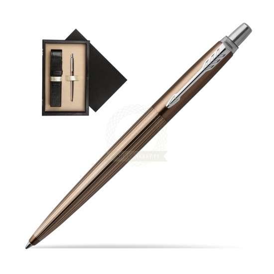 Długopis Jotter Premium Brąz Carlisle CT w pudełku drewnianym Czerń Single Ecru