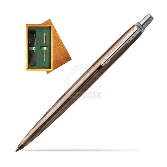 Długopis Jotter Premium Brąz Carlisle CT w pudełku drewnianym Honey Single Zieleń