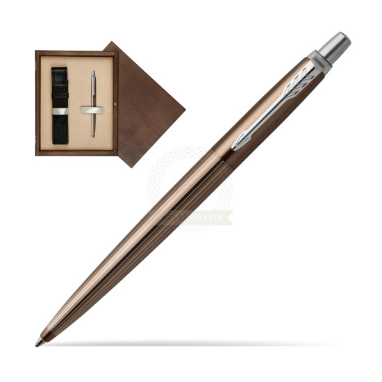 Długopis Jotter Premium Brąz Carlisle CT w pudełku drewnianym Wenge Single Ecru