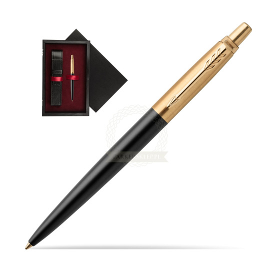 Długopis Jotter Luxury Czarny Bond Street GT w pudełku drewnianym Czerń Single Bordo