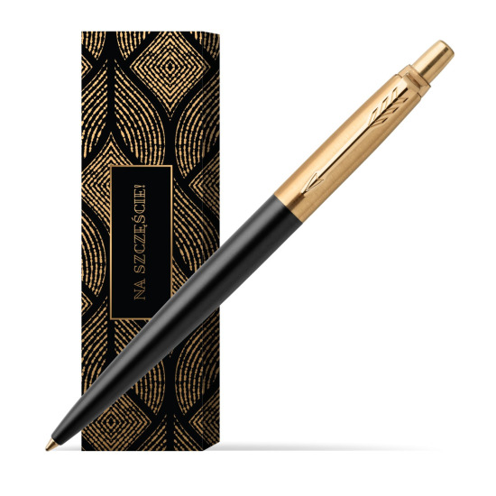 Długopis Jotter Luxury Czarny Bond Street GT w obwolucie Szczęśliwy traf