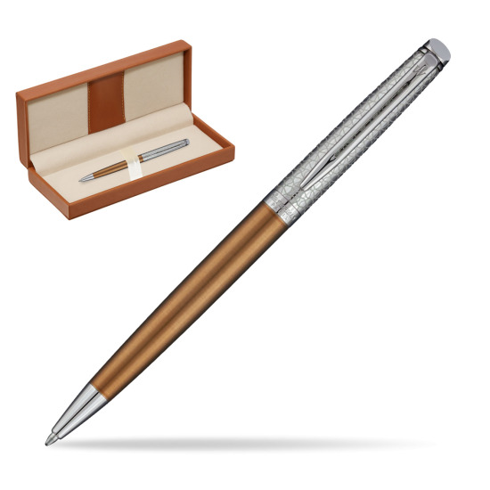 Długopis Waterman Hemisphere Privée Satynowy Brąz CT w pudełku classic brown