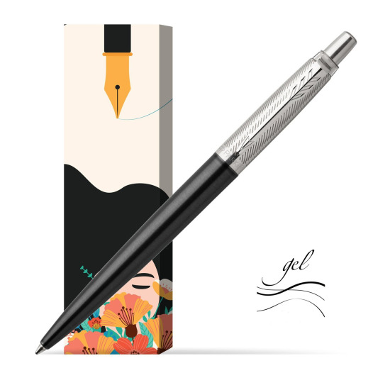 Długopis Parker Jotter Premium Żelowy Ciemnoszary Tower CT w obwolucie Maki