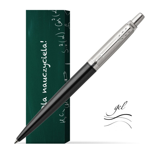 Długopis Parker Jotter Premium Żelowy Ciemnoszary Tower CT w obwolucie Szkoła