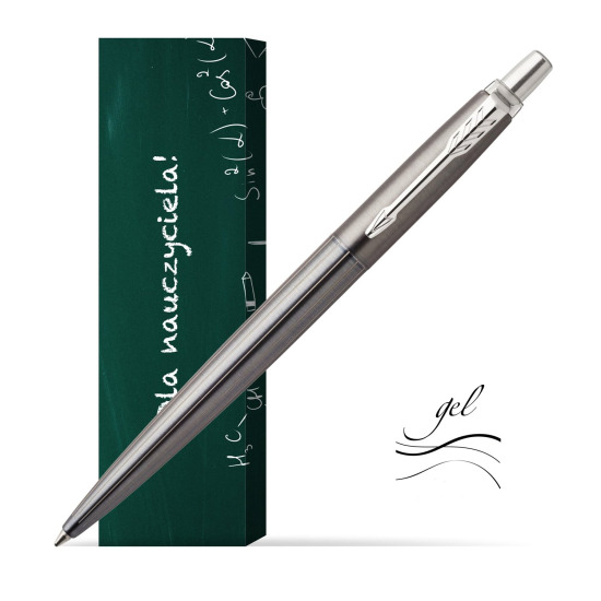 Długopis Parker Jotter Premium Żelowy Szary Oxford CT w obwolucie Szkoła