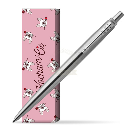 Długopis Parker Jotter Żelowy Stalowy Matowy CT w obwolucie Sweet Rose