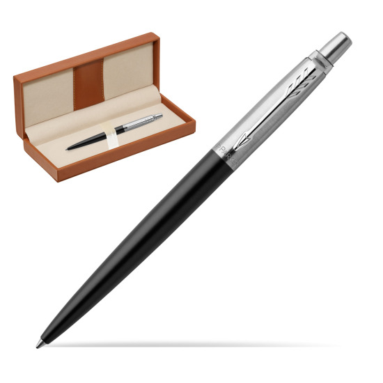 Długopis Parker Jotter Żelowy Czarny Bond Street CT w pudełku classic brown