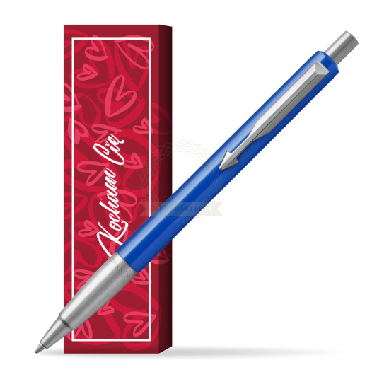Długopis Parker Vector Standard Niebieski w obwolucie Kocham Cię