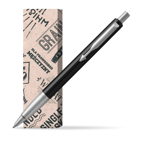 Długopis Parker Vector Standard Czarny w obwolucie Męski świat