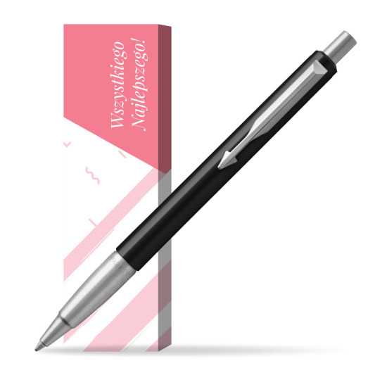 Długopis Parker Vector Standard Czarny w obwolucie Wszystkiego najlepszego