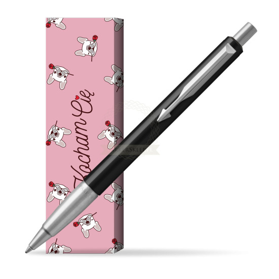 Długopis Parker Vector Standard Czarny w obwolucie Sweet Rose