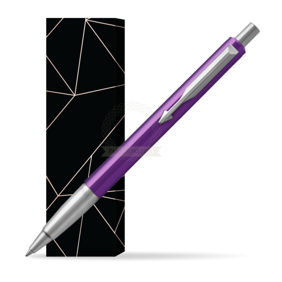 Długopis Parker Vector Fiolet CT 2018 w obwolucie Na szczęście