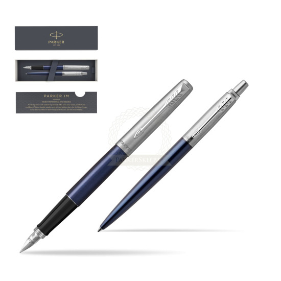 Zestaw prezentowy Parker Pióro wieczne + Długopis Jotter Royal Niebieski CT 