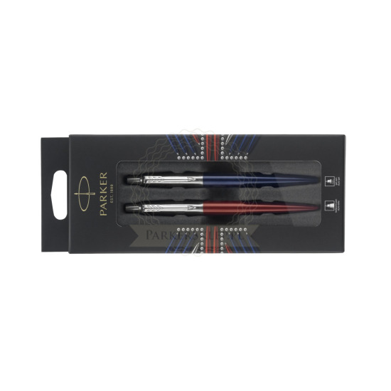 Zestaw Parker Jotter Duo długopis Royal Niebieski Gel CT + długopis Kensington Czerwony CT