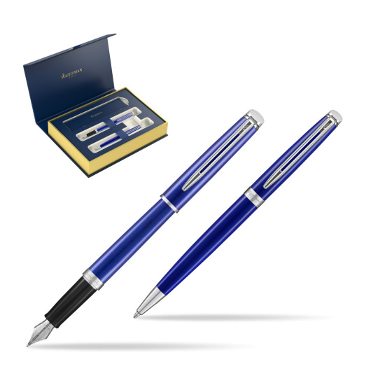 Zestaw prezentowy pióro wieczne + długopis Waterman Hémisphère 2018 Bright Blue CT 
