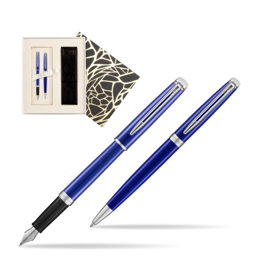 Zestaw prezentowy pióro wieczne + długopis Waterman Hémisphère 2018 Bright Blue CT w pudełku Jubileusz