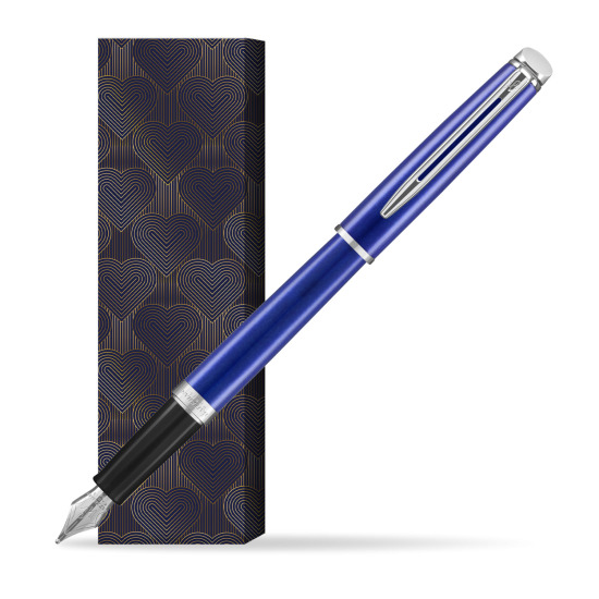 Pióro wieczne Waterman Hémisphère 2018 Bright Blue CT w obwolucie Glamour Love