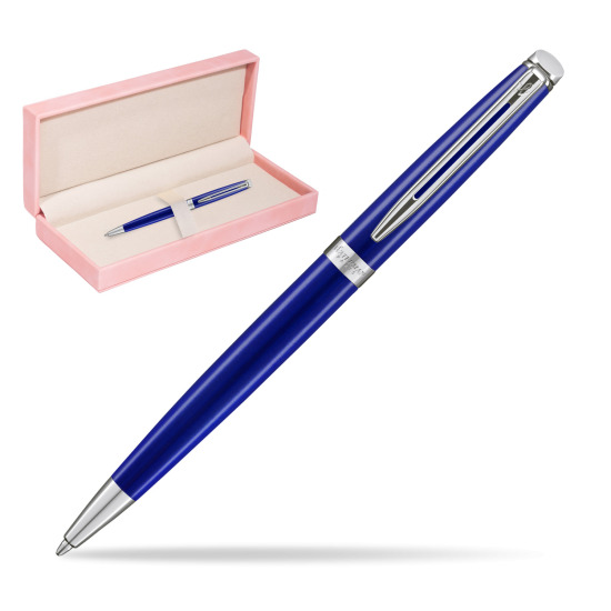 Długopis Waterman Hémisphère 2018 Bright Blue CT  w różowym pudełku zamszowym