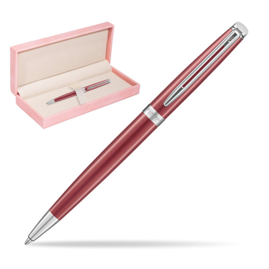 Długopis Waterman Hémisphère 2018 Coral Pink CT w różowym pudełku zamszowym