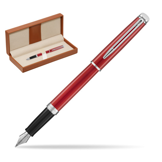 Pióro wieczne Waterman Hémisphère 2018 Comet Red CT w pudełku classic brown