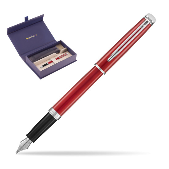 Pióro wieczne Waterman Hémisphère 2018 Comet Red CT w oryginalnym pudełku Waterman, wsuwane etui